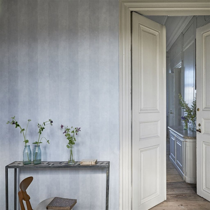 Designers Guild Parchment Stripe - Polished Cement – Sheen Upholstery