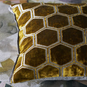 Designers Guild Manipur Ochre Velvet Cushion