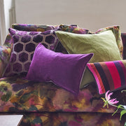 Designers Guild Rivoli Damson Velvet Cushion