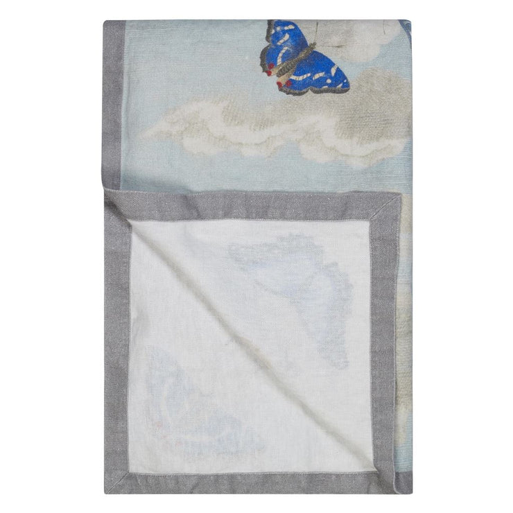 John Derian Mirrored Butterflies Sky Throw