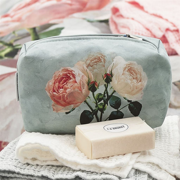 Designers Guild Peonia Grande Zinc Small Washbag