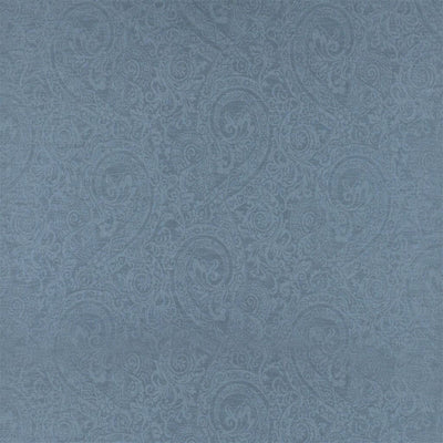 Florence Linen Damask - Vintage Blue