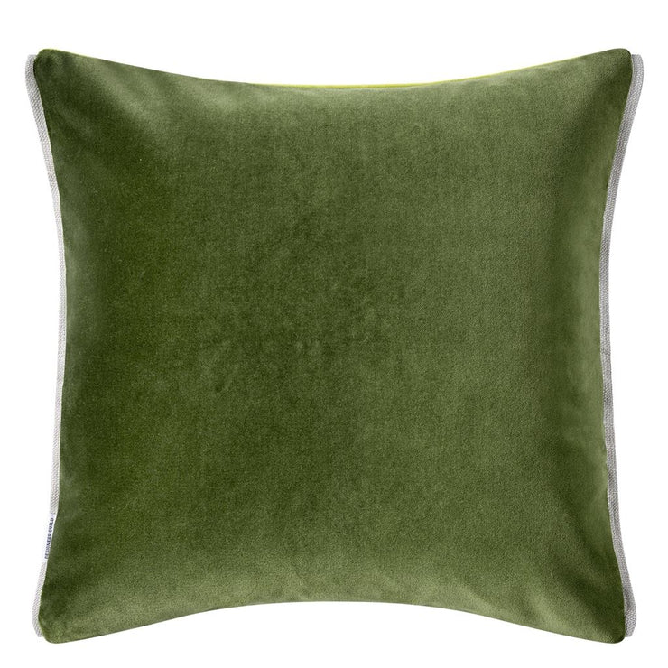 Designers Guild Varese Lime Velvet Cushion