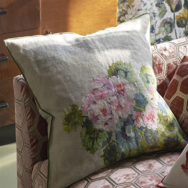 Designers Guild Grandiflora Rose Epice Linen Cushion
