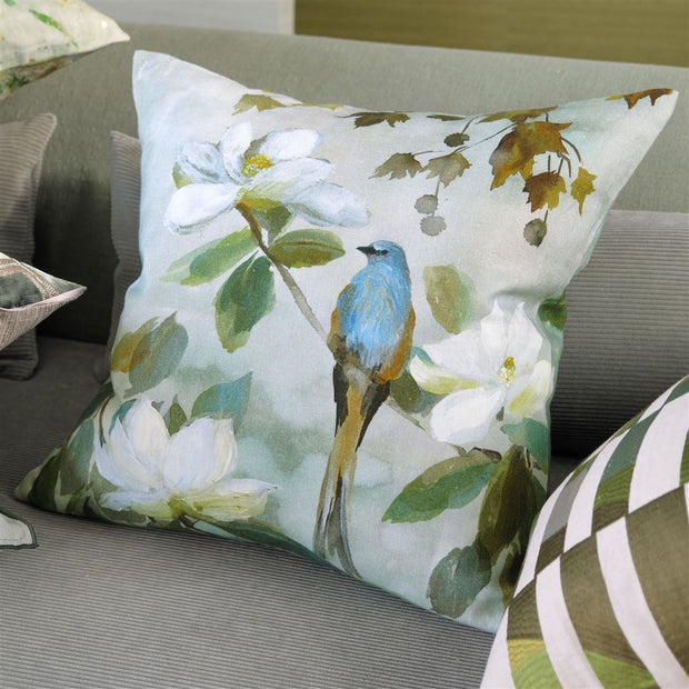 Designers Guild Kiyosumi Celadon Linen Cushion