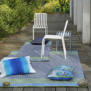 Designers Guild Cortez Cobalt Outdoor Rug