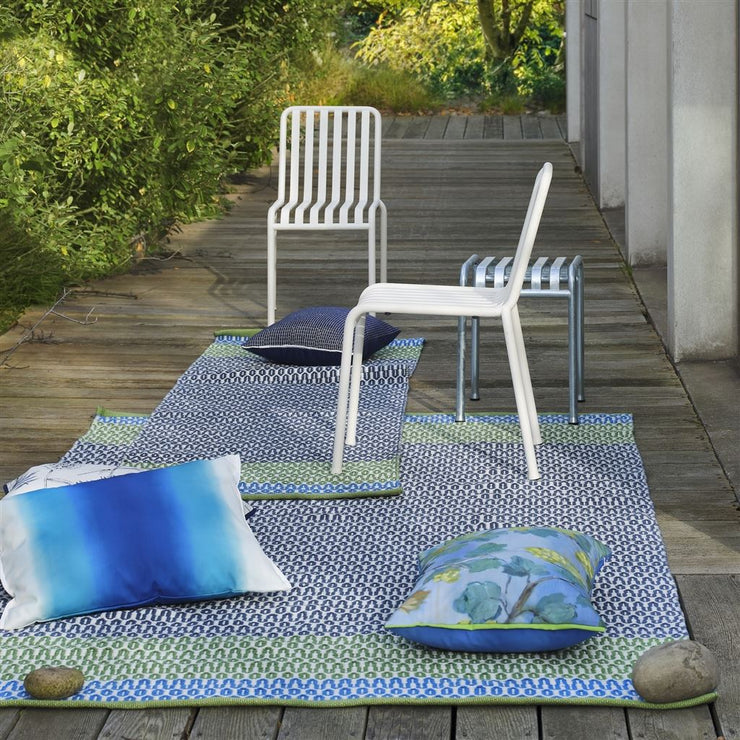 Designers Guild Cortez Cobalt Outdoor Rug