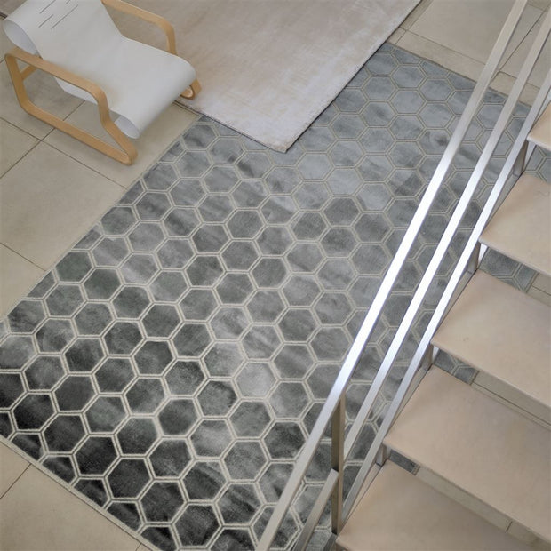Designers Guild Manipur Silver Rug