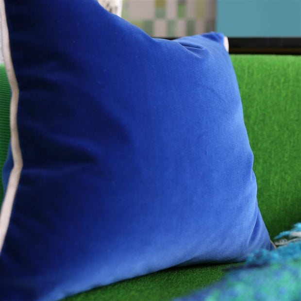 Designers Guild Varese Marine & Cerulean Velvet Cushion