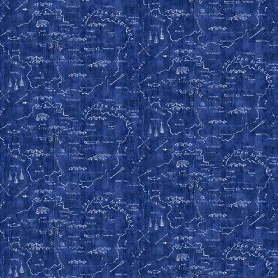 Silverton Map - Denim