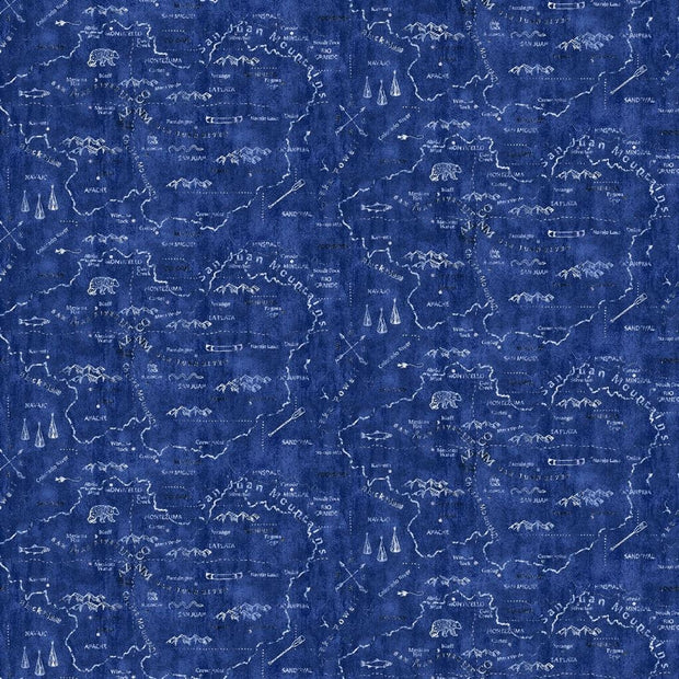 Silverton Map - Denim