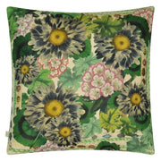 John Derian Blue Daisies Sepia Cushion