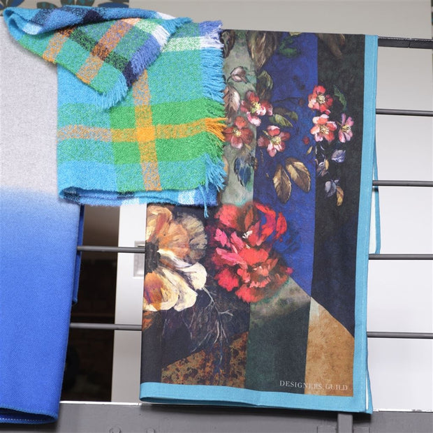 Designers Guild Minakari Cobalt Wool Throw