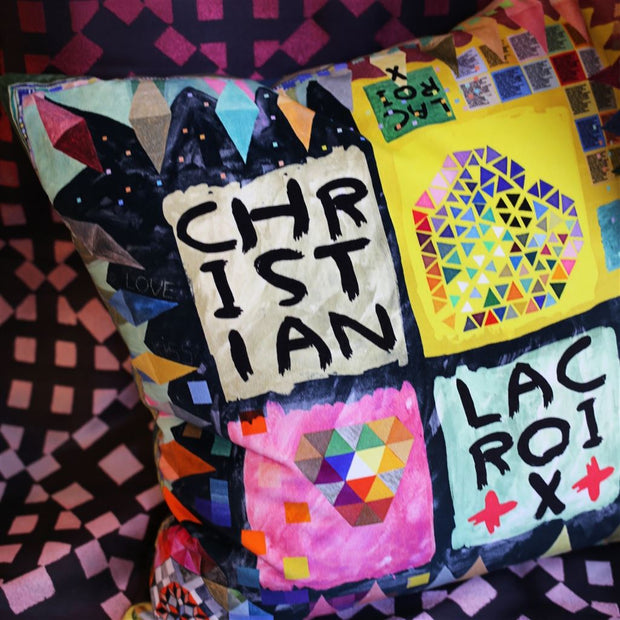 Christian Lacroix Arlecchino Wood Multicolore Cushion