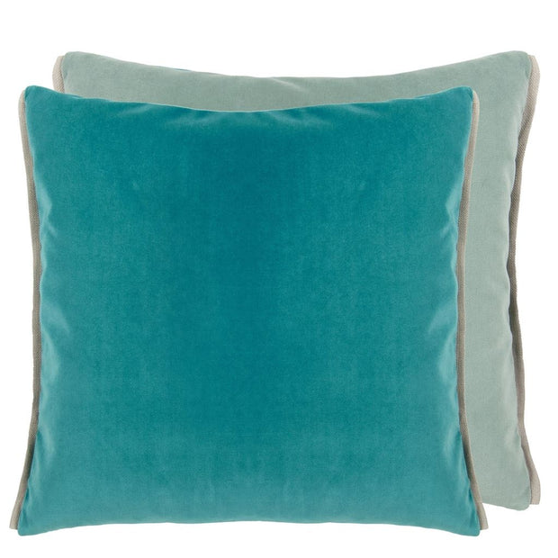 Designers Guild Varese Ocean & Duck Egg Velvet Cushion