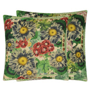 John Derian Blue Daisies Sepia Cushion