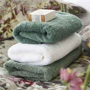 Designers Guild Loweswater Antique Jade Organic Towels