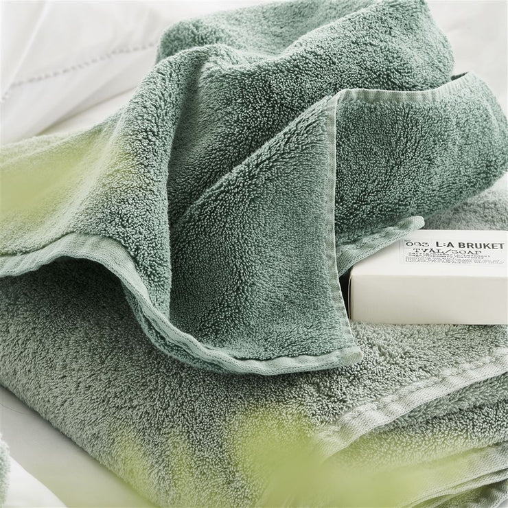 Designers Guild Loweswater Organic Sage Towels