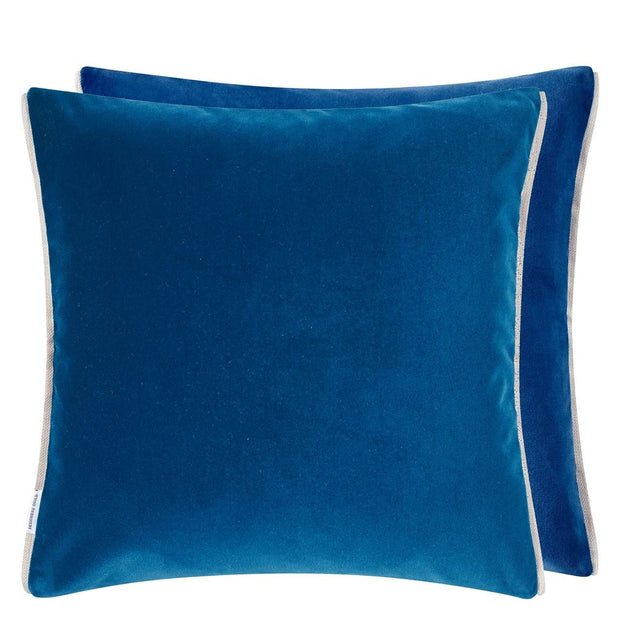 Designers Guild Varese Marine & Cerulean Velvet Cushion