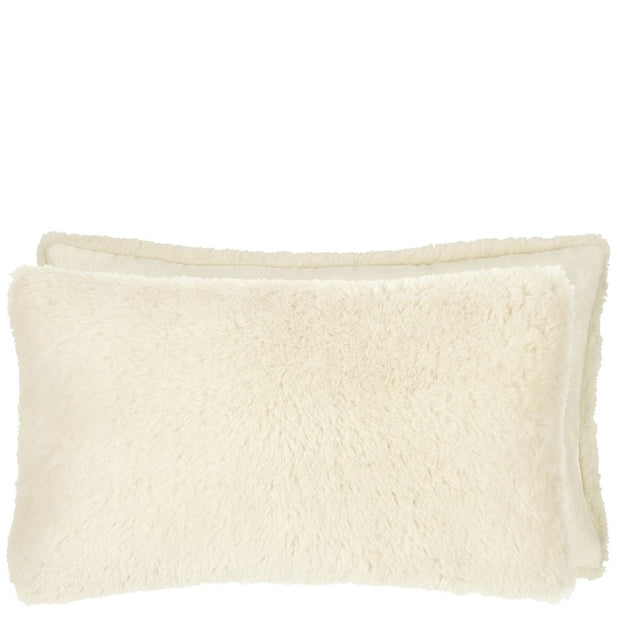 Designers Guild Mousson Chalk Faux Sheepskin Cushion