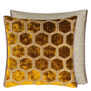 Designers Guild Manipur Ochre Velvet Cushion