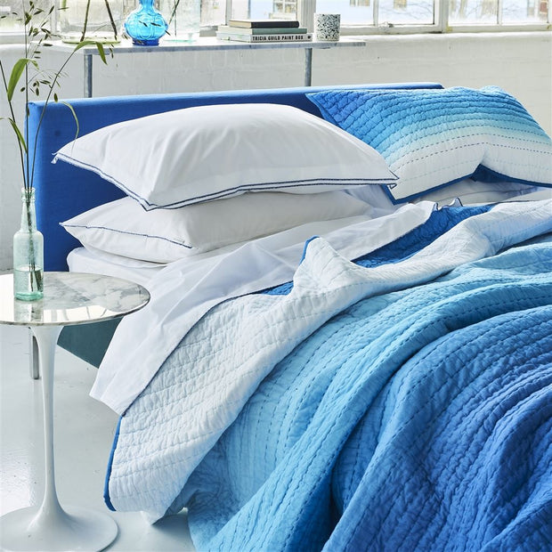 Designers Guild Savoie Cobalt Quilt