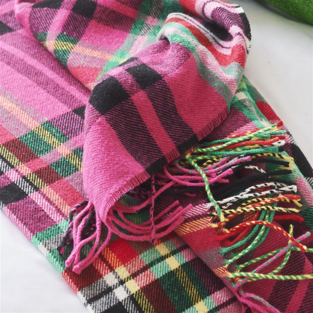 Designers Guild Chennai Fuchsia Woven Throw