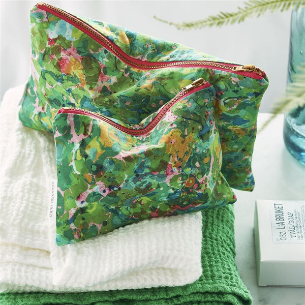 Designers Guild Delahaye Emerald Medium Pouch