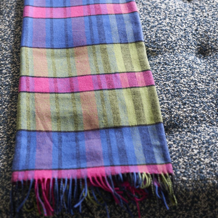 Designers Guild Banarasi Cobalt Cotton Throw