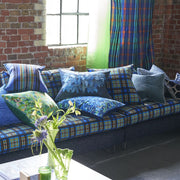 Designers Guild Bandipur Azure Cotton/linen Cushion