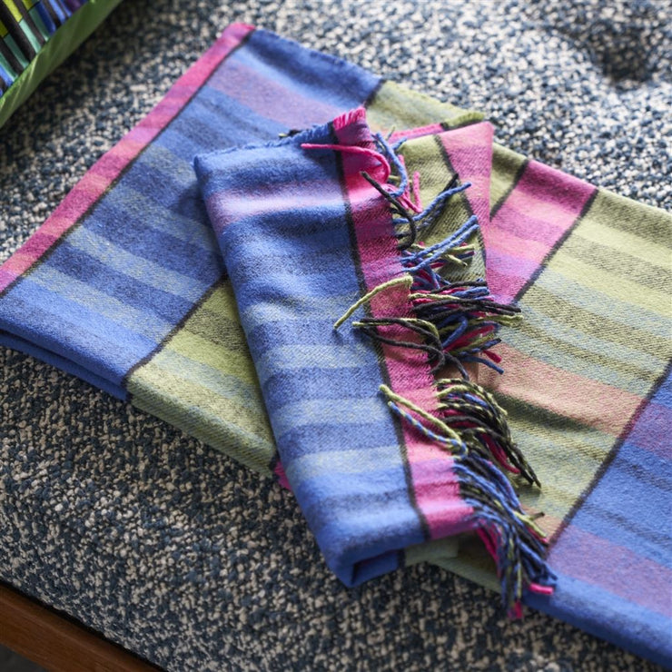 Designers Guild Banarasi Cobalt Cotton Throw
