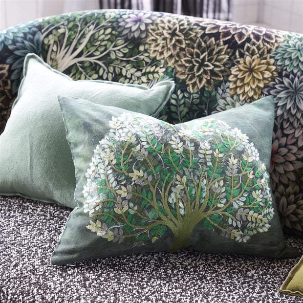 Designers Guild Bandipur Emerald Cotton/linen Cushion