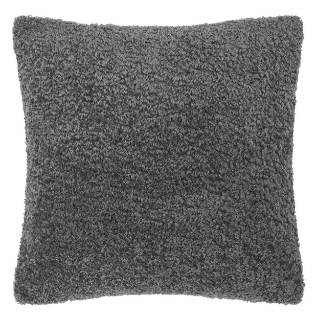 Designers Guild Merelle Graphite Faux Fur Cushion