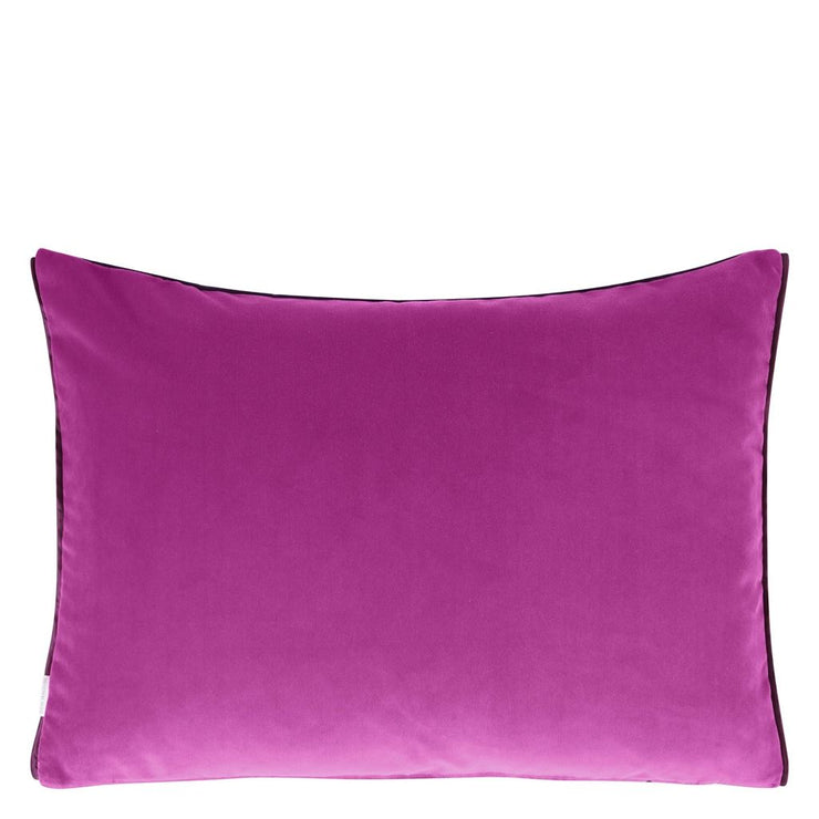 Designers Guild Cassia Aubergine & Magenta Velvet Cushion