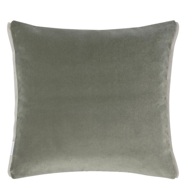 Designers Guild Varese Fir & Sage Velvet Cushion