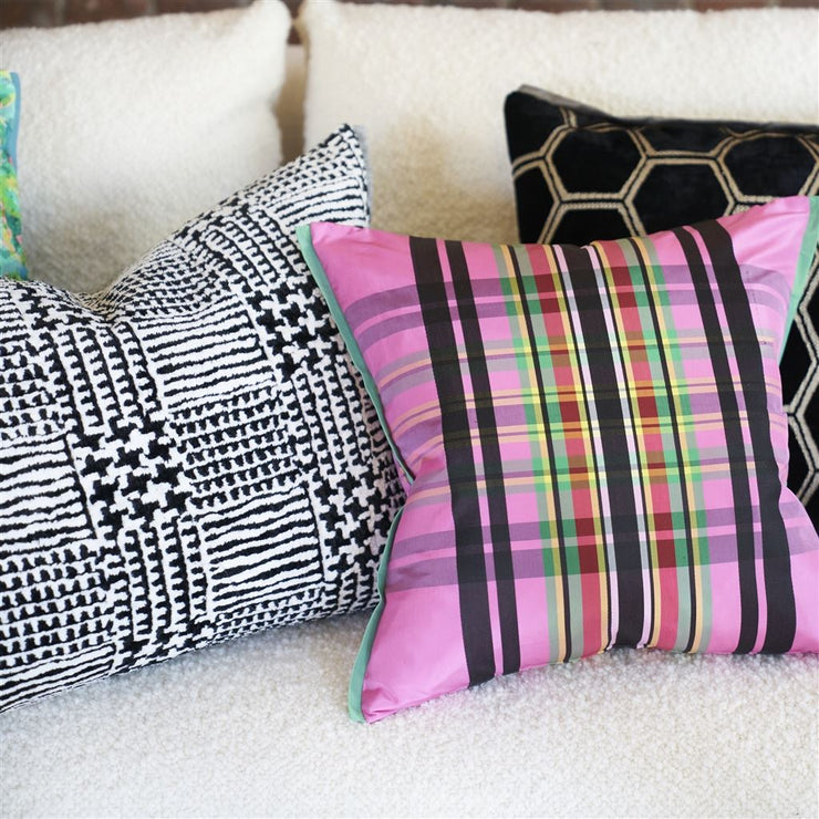 Designers Guild Queluz Noir Velvet Cushion