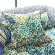 Designers Guild Madhya Azure Velvet Cushion