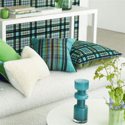 Designers Guild Chennai Azure Silk Cushion