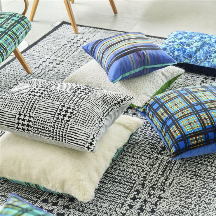 Designers Guild Queluz Noir Velvet Cushion