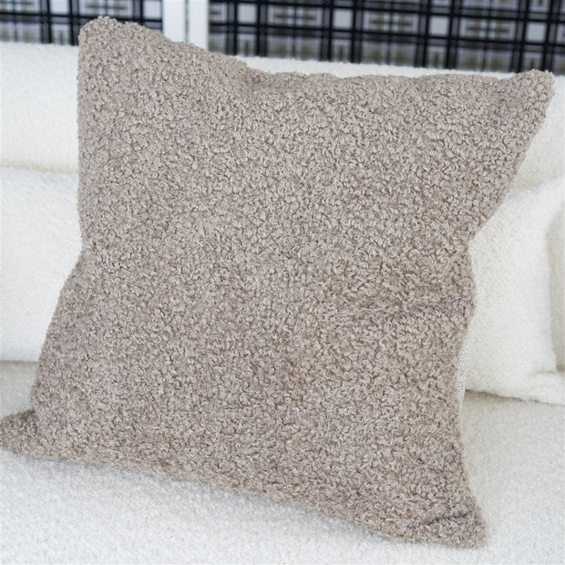 Designers Guild Merelle Natural Faux Fur Cushion