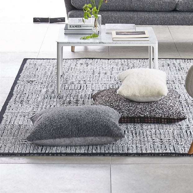 Designers Guild Merelle Graphite Faux Fur Cushion