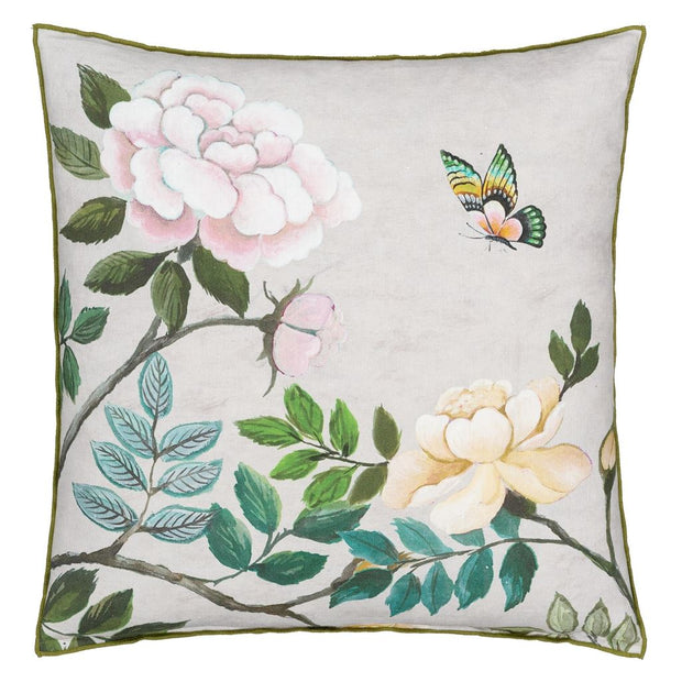 Designers Guild Porcelaine De Chine Cameo Linen Cushion