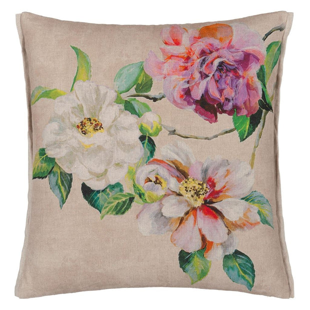 Designers Guild Jardin Botanique Grande Peony Linen Cushion