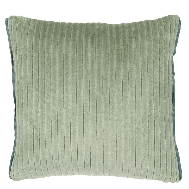 Designers Guild Cassia Cord Antique Jade Velvet Cushion