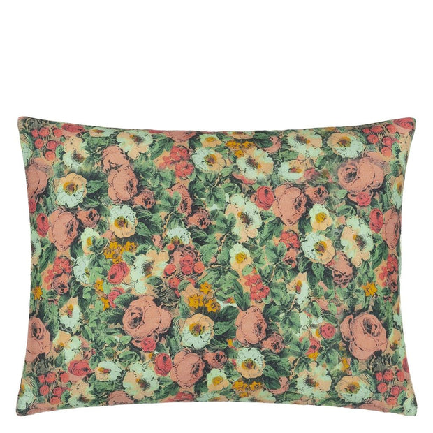 John Derian Toucan Floral Sepia Cushion