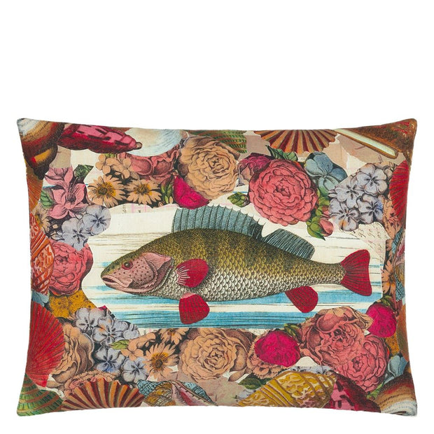 John Derian Grotto Carmine Cushion