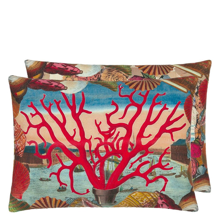 Grotto Carmine Cushion