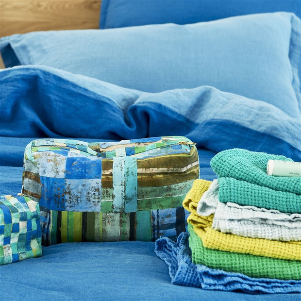 Designers Guild Achara Azure Large Washbag