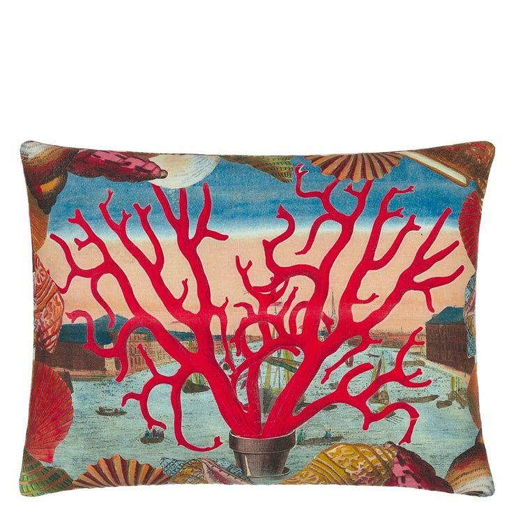 John Derian Grotto Carmine Cushion