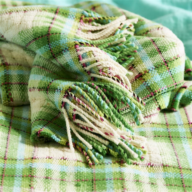 Designers Guild Woodhall Emerald Throw